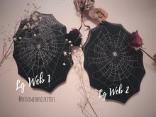 Load image into Gallery viewer, Spiderweb wood wall plaques
